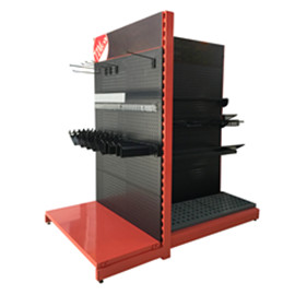 Combined power tools metal display rack and storage shelf