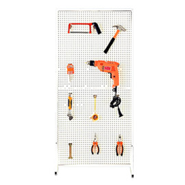 Double-sided metal hole plate hardware tool display rack