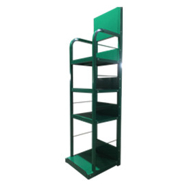 Four-layer green free-standing lubricant oil power tools display shelf