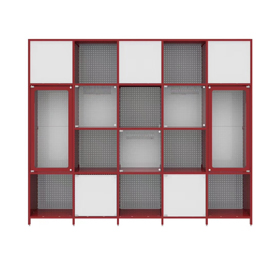 Flexible grid tools metal display rack