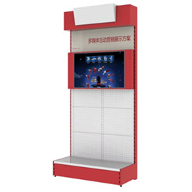 Multimedia interactive marketing hardware tools display stand