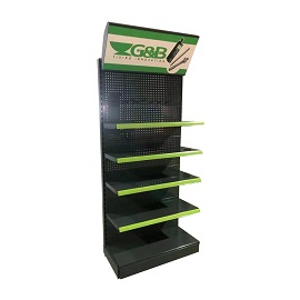 Single Side Floor Steel Display Rack For Hardware Tool