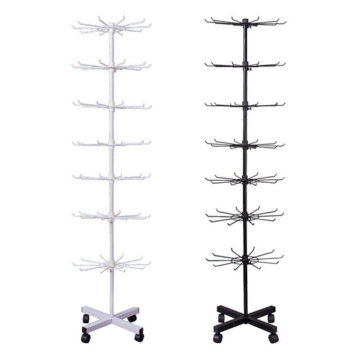 Metal Rotating Display Stand With Hooks