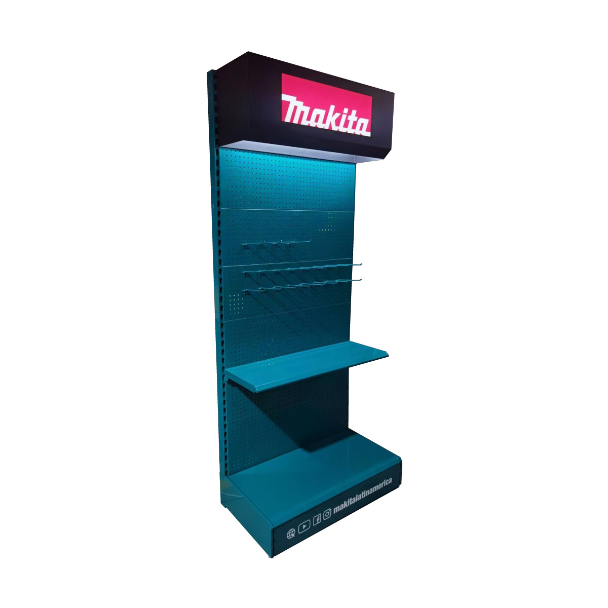 Floor standing display rack for outdoor tools